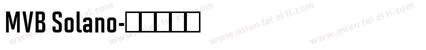 MVB Solano字体转换